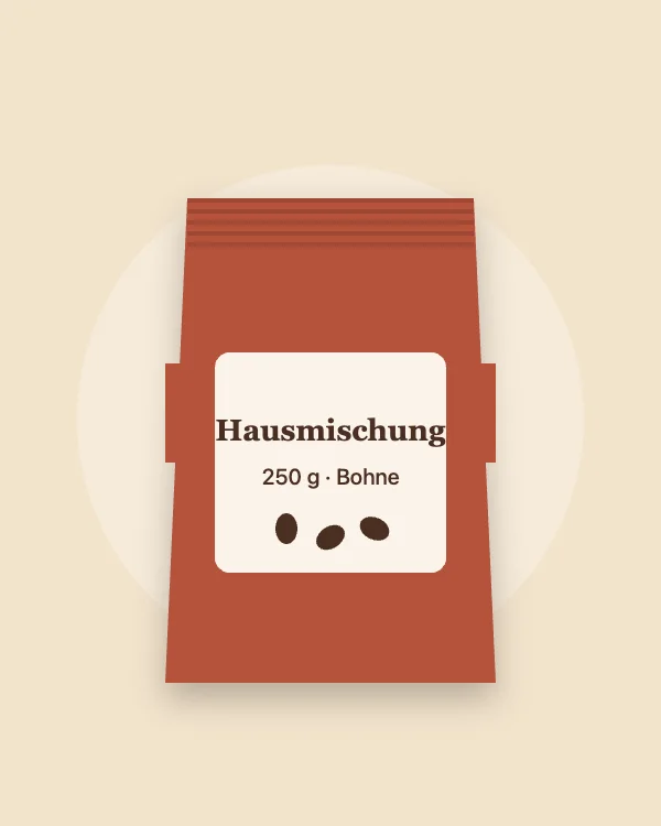Illustration: Kaffeebohnen Hausmischung