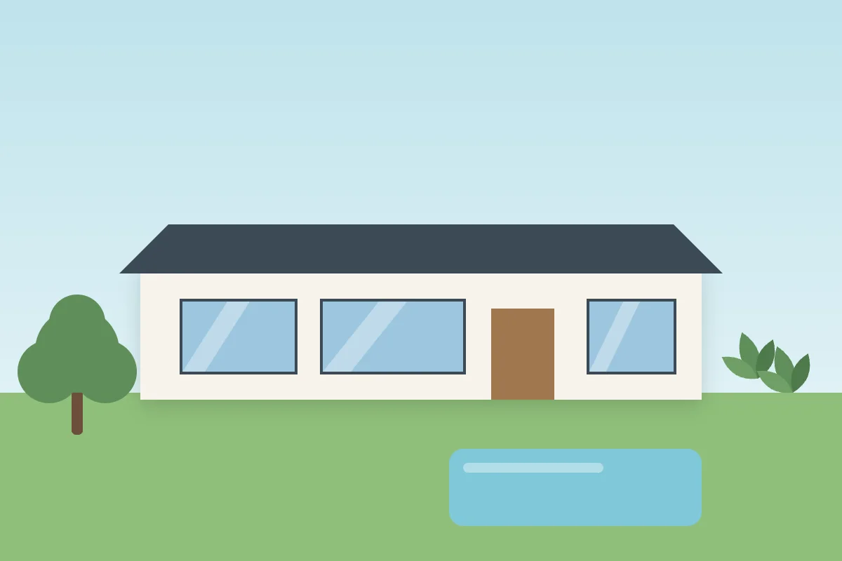 Bungalow mit Pool
