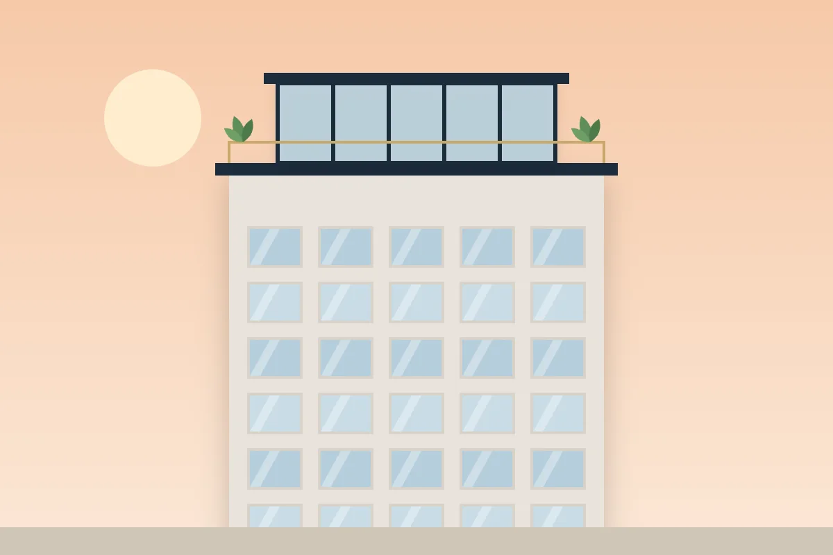 Penthouse mit Dachterrasse