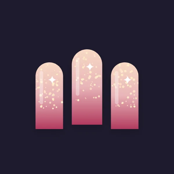 Illustration: Glitzer-Ombré